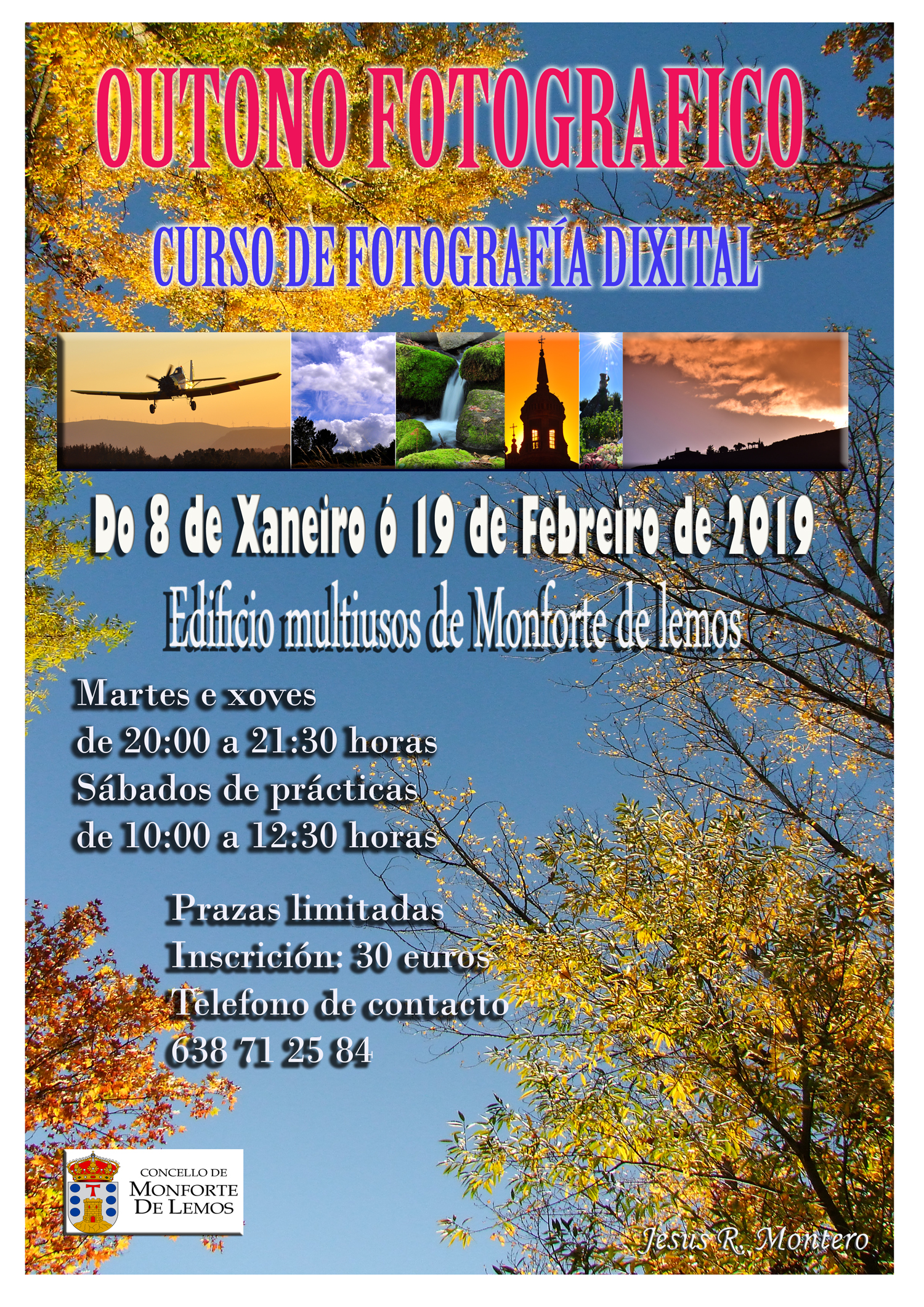 Cartel curso fotografía