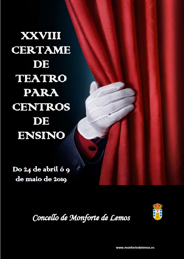 Cartaz Certame Municipal de Teatro Centros de Ensino 2019